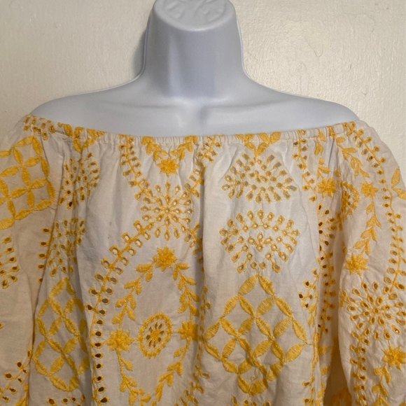 California Moon Rise Tie Front Crochet Blouse - Picture 3 of 9